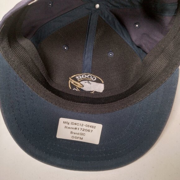 Goose Island Beer Co Cap Hat Adult One Size Blue Twill Cotton Stretch Fitted New - Picture 11 of 11